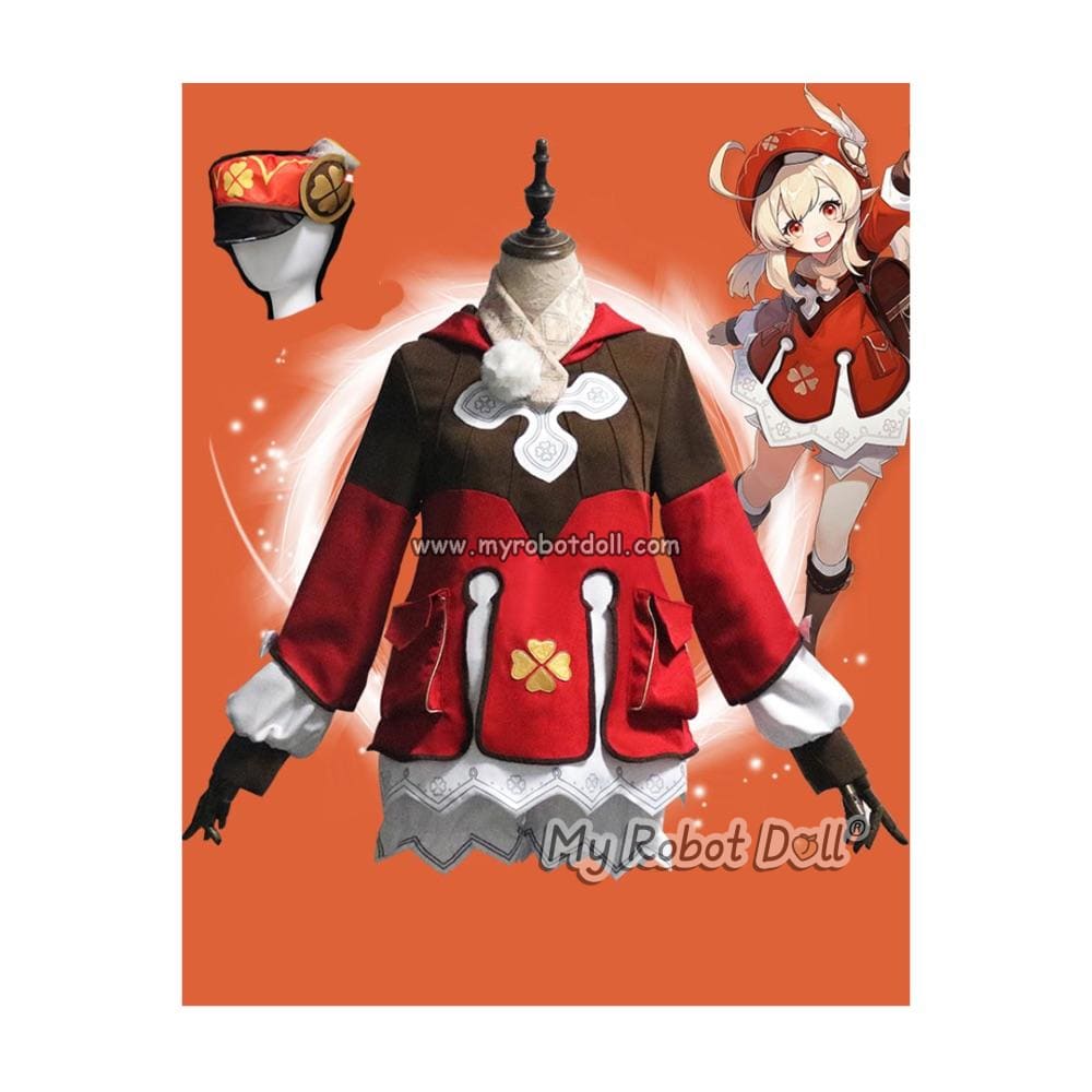 Cosplay Outfit For Klee Genshin Impact Anime Doll Accessory