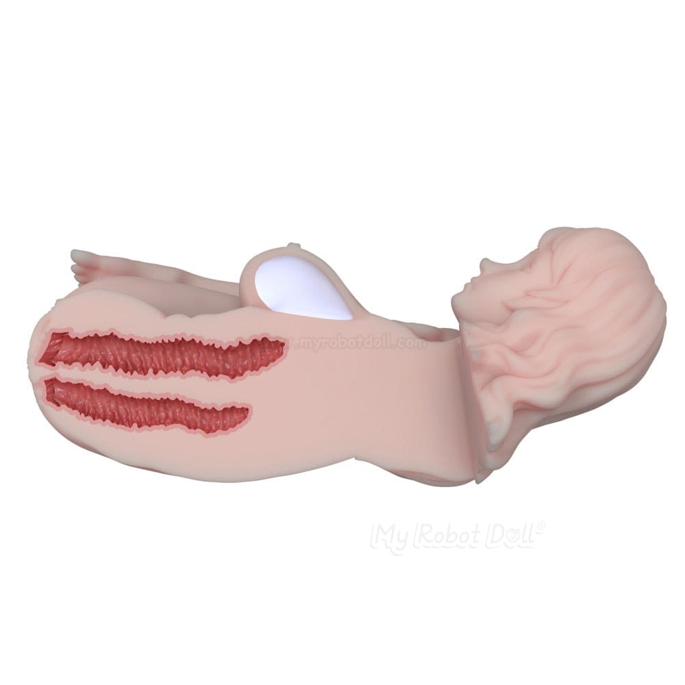 Elsa Babe Lsv021 Full Silicone 2-In-1 Masturbator Dual Cavities Sex Toy