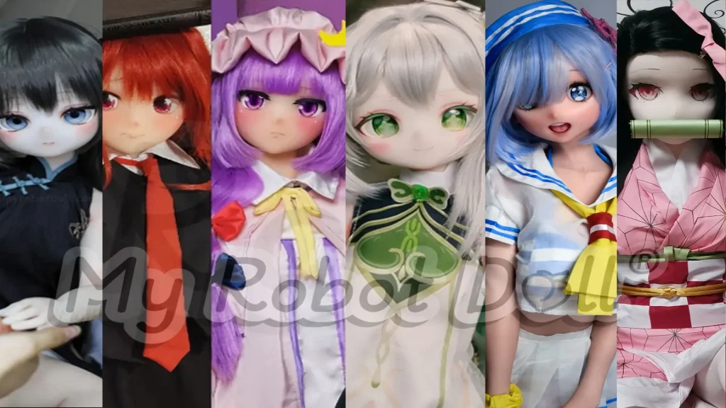 collage of anime sex dolls