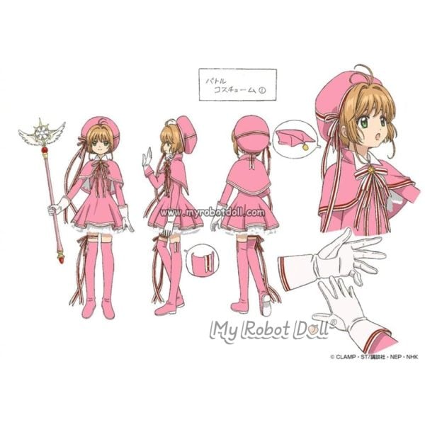 Cosplay Outfit for Cardcaptor Sakura Anime Doll V5 - Image 8