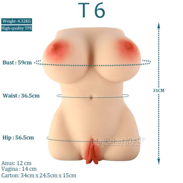 Jarliet Sex Toy T6-Torso Fair - In Stock USA - Image 2