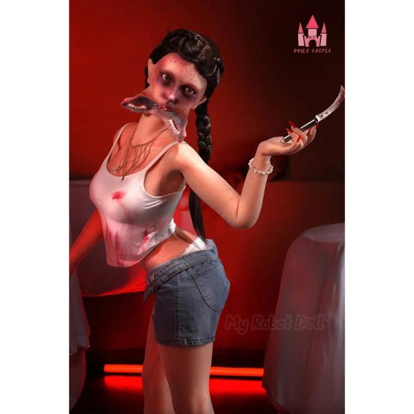 Sex Doll Head #SZ1 Doll's Castle - 158cm / 5'2" D Cup Full Silicone - All-in-one Seamless Neck - Image 6